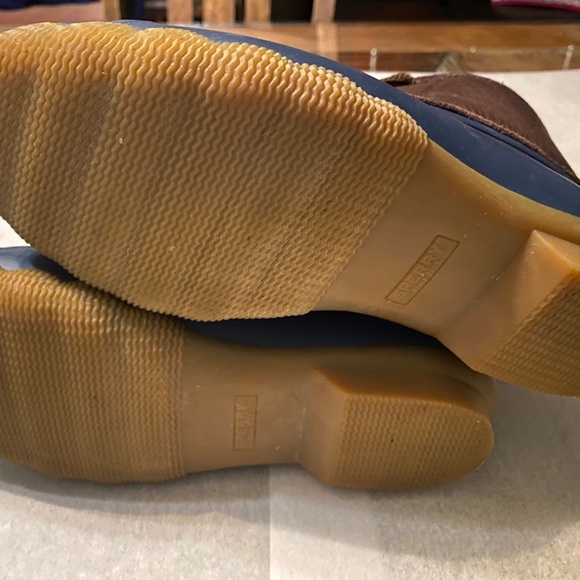 Sperry Saltwater 2-Eye Leather Brown/Navy 8.5 M (B) - Picture 5 of 12